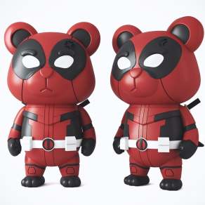 死侍小熊潮玩公仔3D模型下载